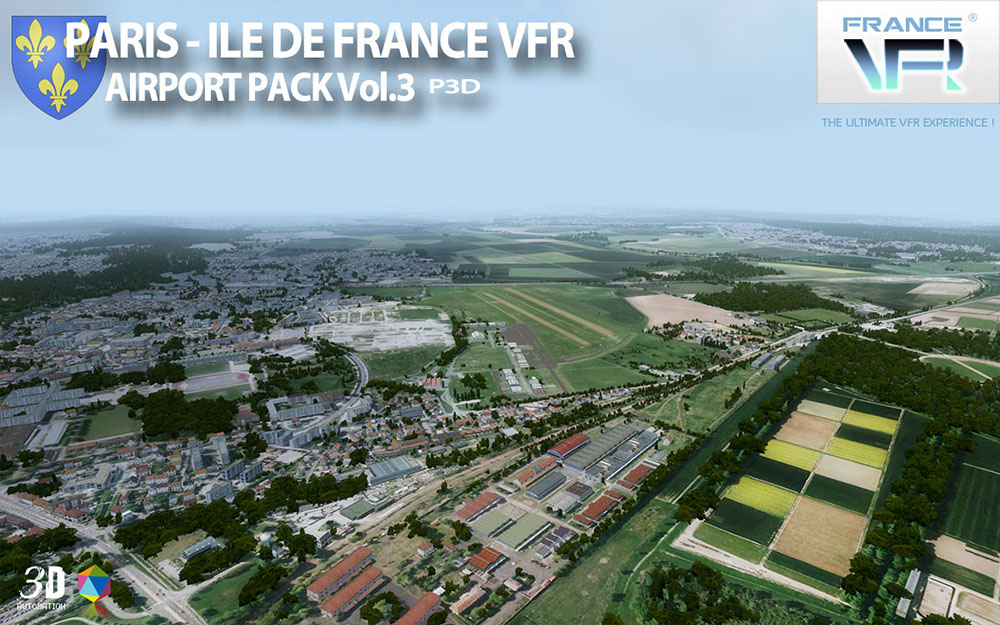 Paris-Ile de France VFR - Airport Pack Vol. 3 - P3D V4/V5